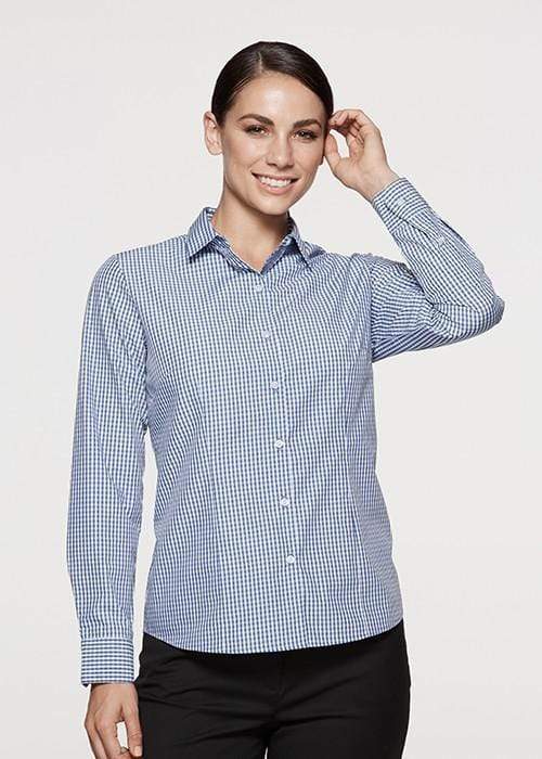 Aussie Pacific Ladies Epsom Long Sleeve Shirt 2907L Metro Workwear.